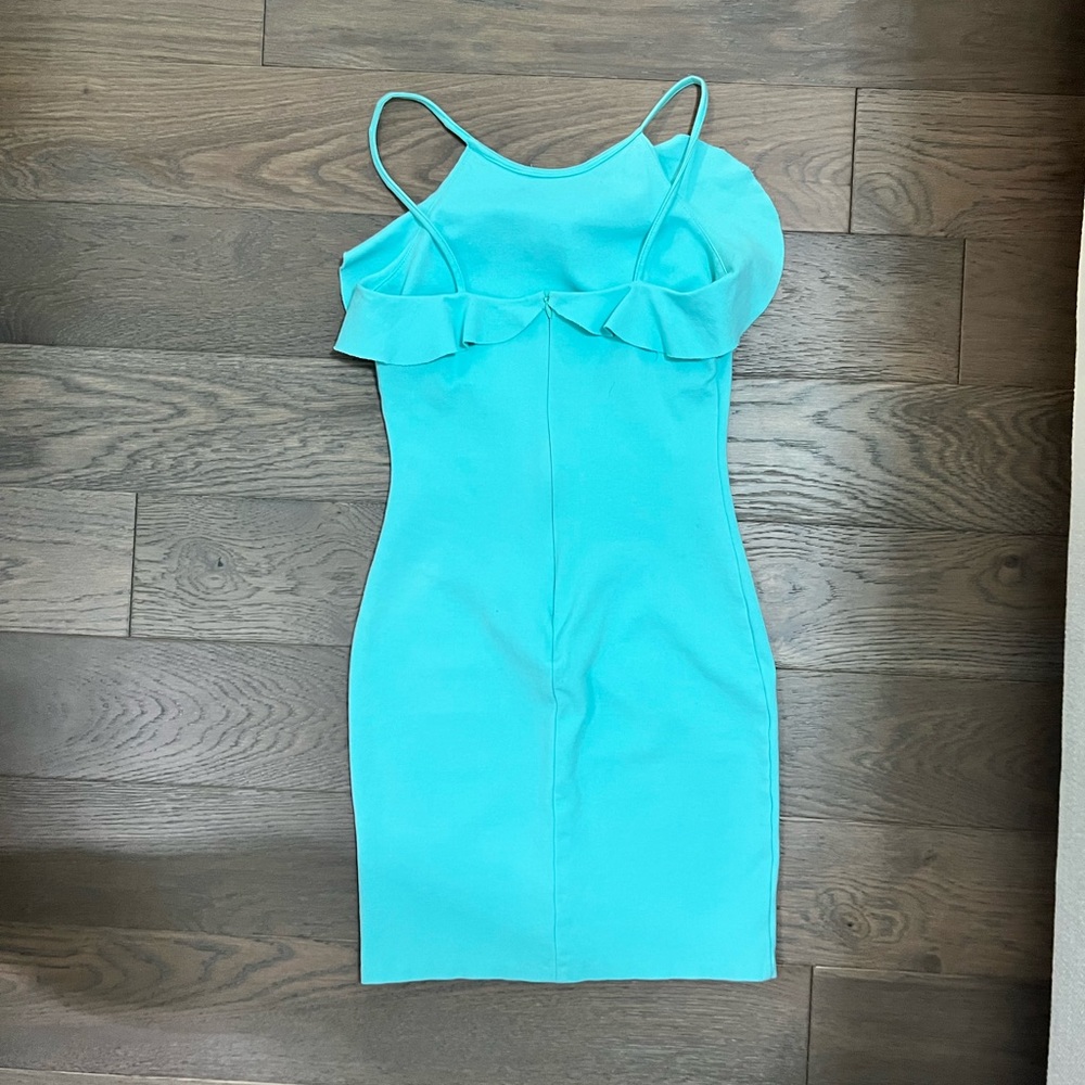 Bar III Ruffle Neck Mini Dress Size Small - Picture 5 of 5